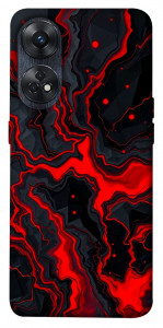 Чохол Black red marble для Oppo Reno 8 T 4G