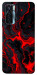 Чехол Black red marble для TECNO Camon 17 Pro
