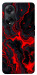 Чехол Black red marble для Oppo A58 4G