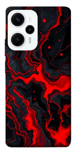 Чехол Black red marble для Xiaomi Poco F5