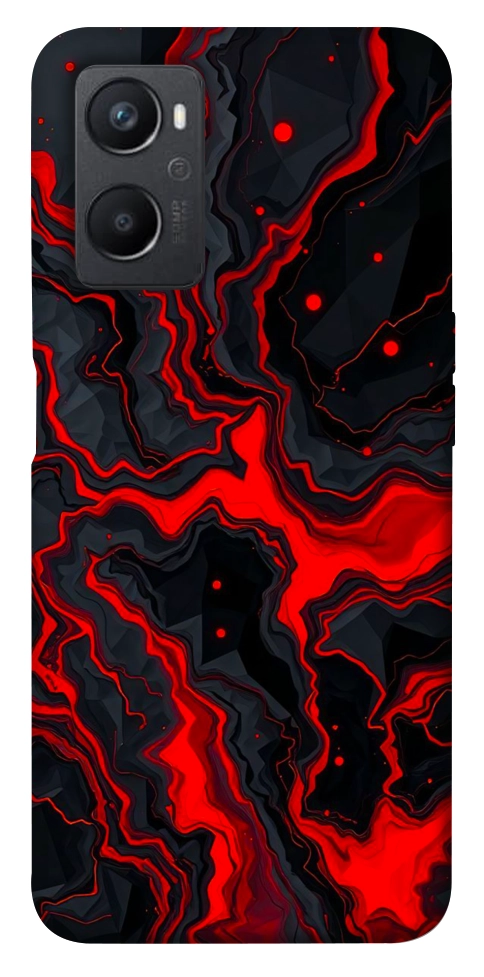 Чохол Black red marble для Oppo A36