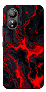 Чехол Black red marble для ZTE Blade L220