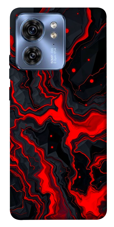 Чехол Black red marble для Motorola Edge 40