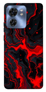 Чохол Black red marble для Motorola Edge 40