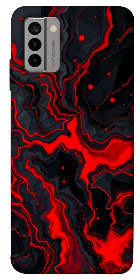 Чехол Black red marble для Nokia G22