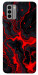 Чехол Black red marble для Nokia G22