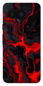 Чехол Black red marble для Google Pixel 8