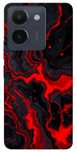 Чохол Black red marble для Vivo Y36