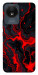 Чохол Black red marble для Vivo Y02