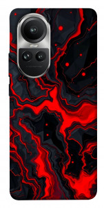 Чехол Black red marble для Oppo Reno10