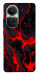 Чехол Black red marble для Oppo Reno 10