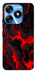 Чехол Black red marble для TECNO Spark 10