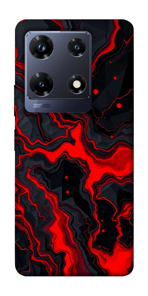 Чехол Black red marble для Infinix Note 30 Pro NFC