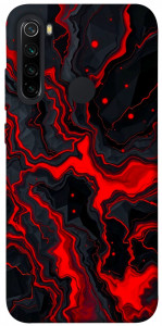 Чохол Black red marble для Xiaomi Redmi Note 8 2021