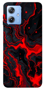 Чехол Black red marble для Motorola Moto G84