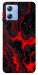 Чехол Black red marble для Motorola Moto G84