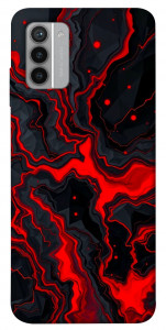 Чохол Black red marble для Nokia G42