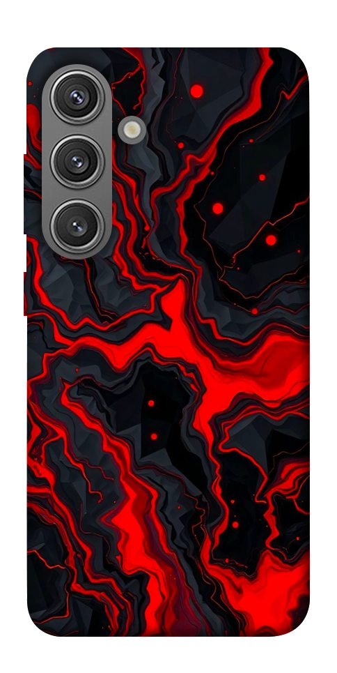 Чохол Black red marble для Galaxy S24+