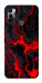 Чохол Black red marble для TECNO Spark 7