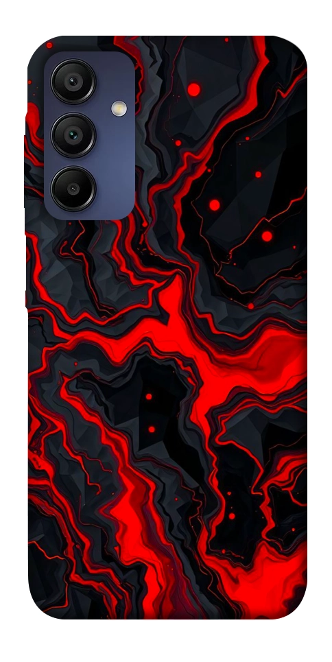 Чохол Black red marble для Galaxy A15