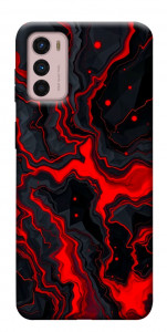Чехол Black red marble для Motorola Moto G42