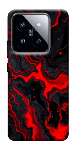 Чехол Black red marble для Xiaomi 14 Pro