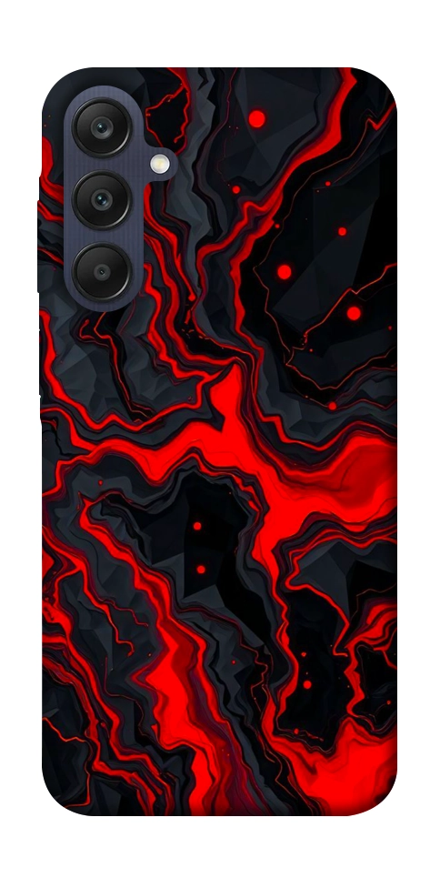 Чехол Black red marble для Galaxy A25 5G