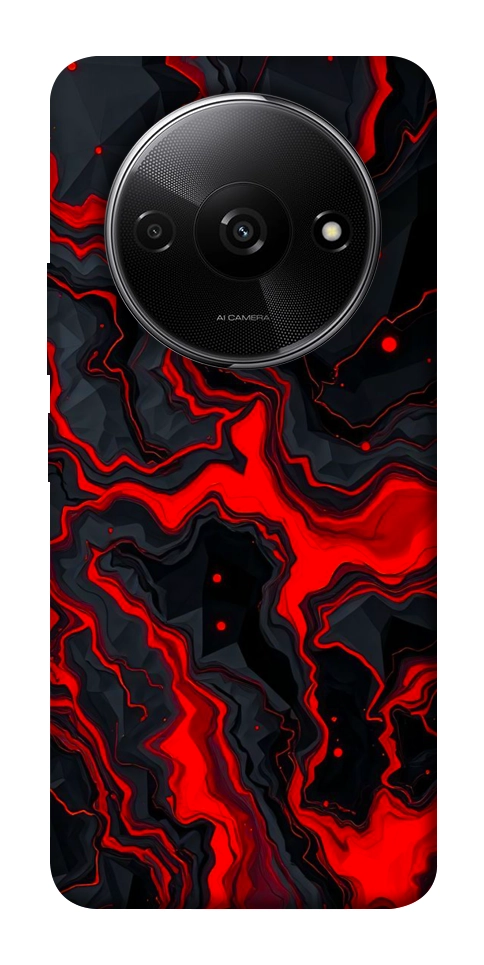 Чехол Black red marble для Xiaomi Redmi A3
