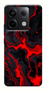 Чехол Black red marble для Xiaomi Redmi Note 13 Pro 4G