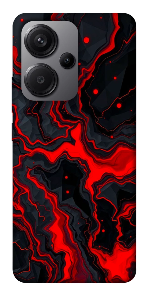 Чехол Black red marble для Xiaomi Redmi Note 13 Pro+