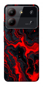 Чохол Black red marble для ZTE Blade A54 4G
