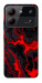 Чехол Black red marble для ZTE Blade A54 4G
