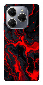 Чехол Black red marble для TECNO Spark 20 Pro