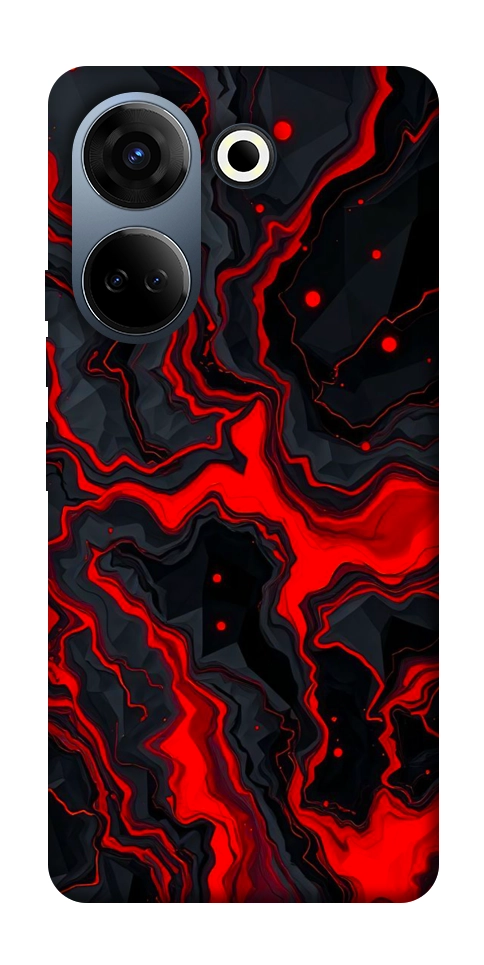 Чехол Black red marble для TECNO Camon 20 Pro (CK7n)