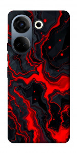 Чехол Black red marble для TECNO Camon 20 Pro (CK7n)