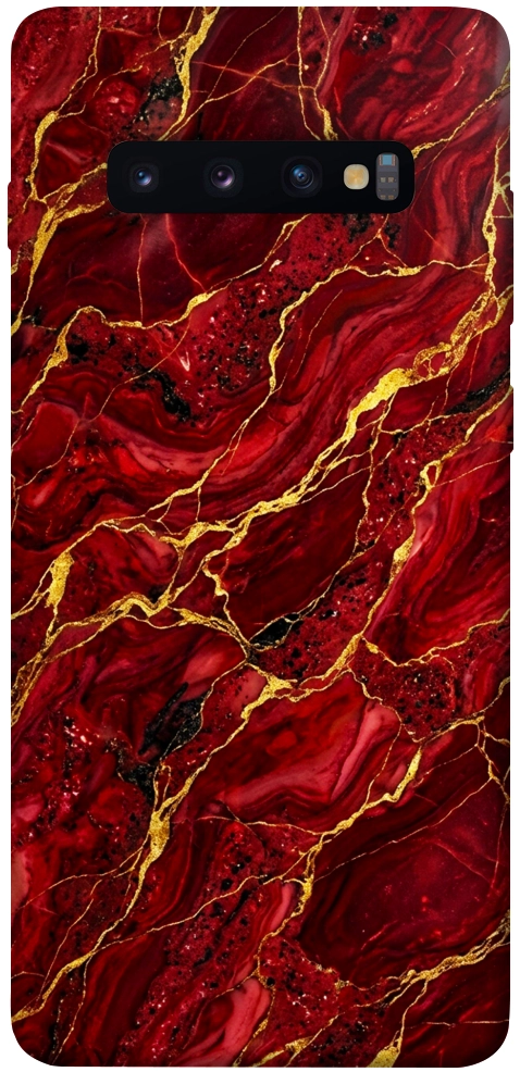 Чехол Burgundy gold для Galaxy S10 Plus (2019)