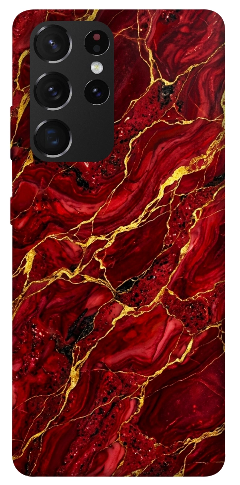 Чехол Burgundy gold для Galaxy S21 Ultra