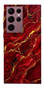 Чехол Burgundy gold для Galaxy S22 Ultra