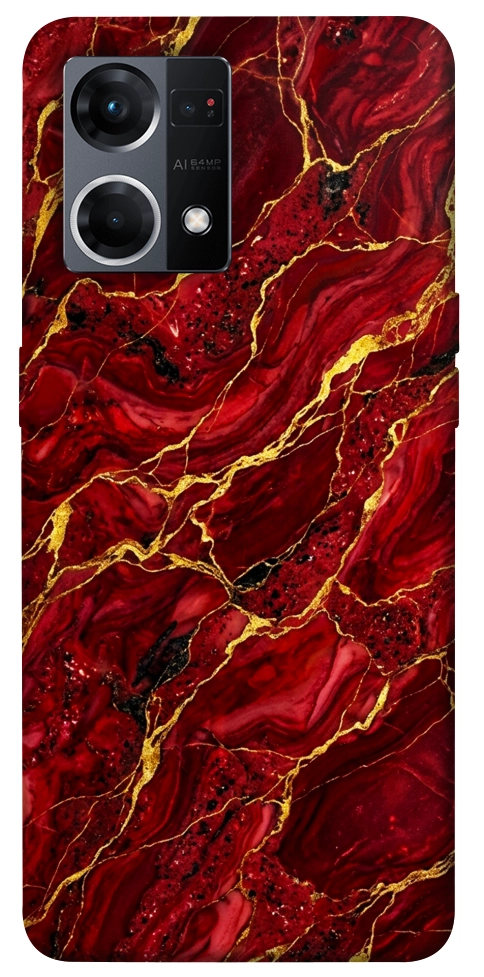 Чохол Burgundy gold для Oppo Reno 7 4G