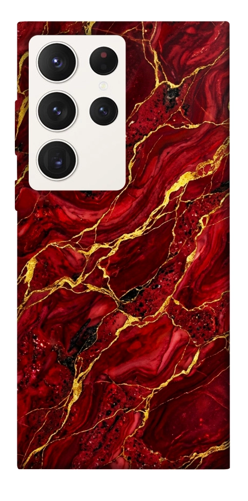 Чехол Burgundy gold для Galaxy S23 Ultra