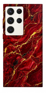 Чехол Burgundy gold для Galaxy S23 Ultra
