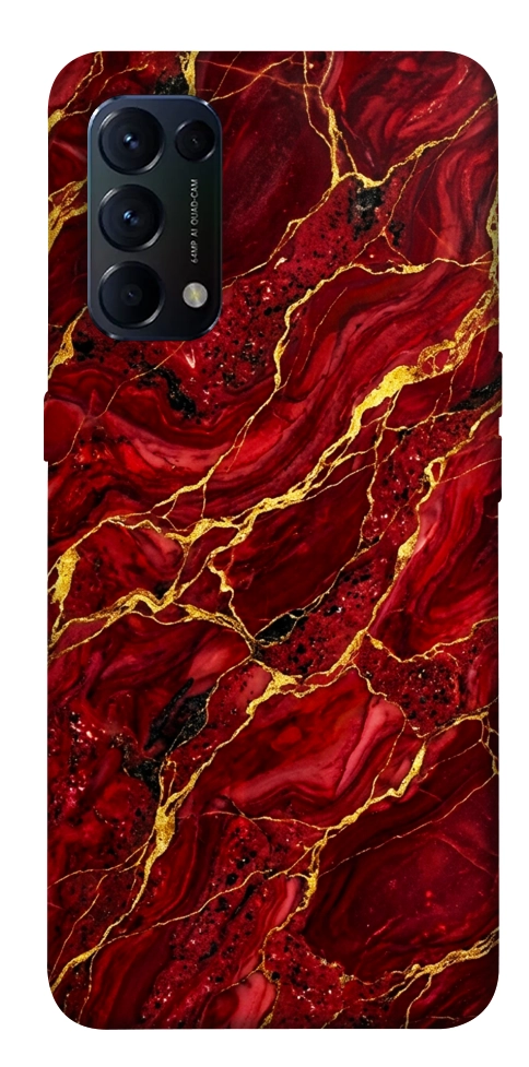 Чехол Burgundy gold для Oppo Reno 5 4G