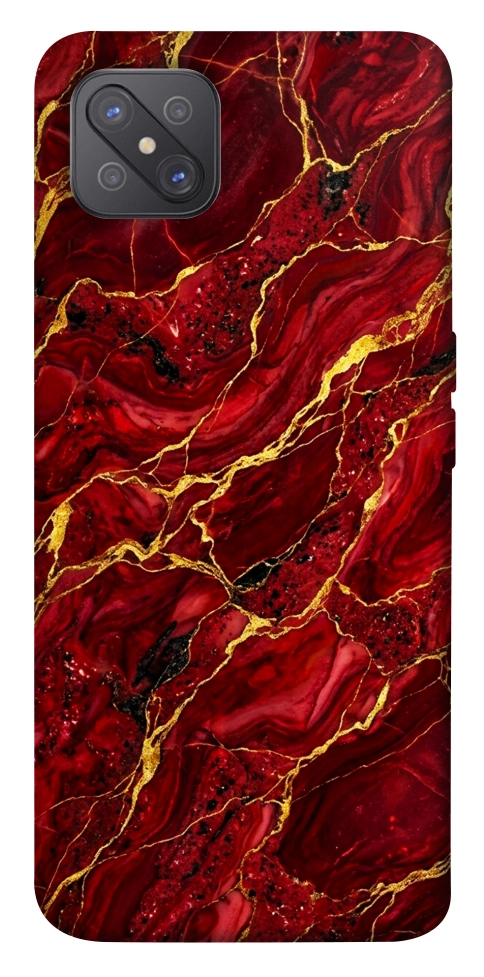 Чохол Burgundy gold для Oppo A92s