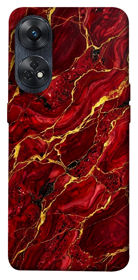 Чохол Burgundy gold для Oppo Reno 8 T 4G