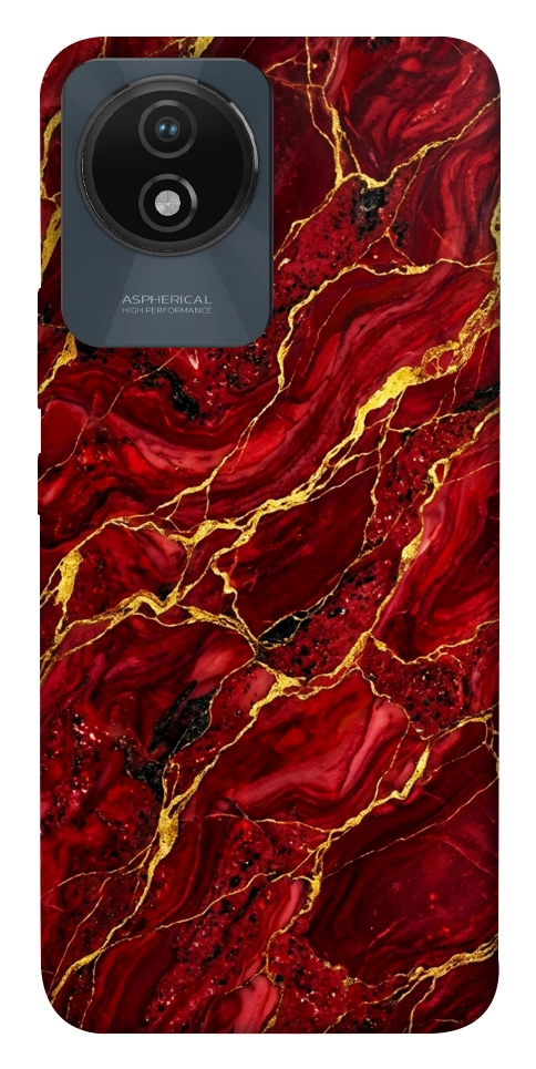 Чохол Burgundy gold для Vivo Y02
