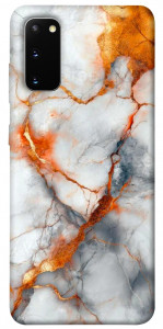 Чехол Lava marble для Galaxy S20 (2020)