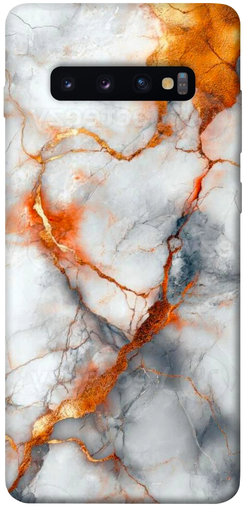 Чехол Lava marble для Galaxy S10 Plus (2019)