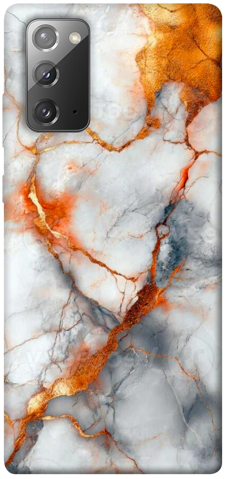 Чехол Lava marble для Galaxy Note 20