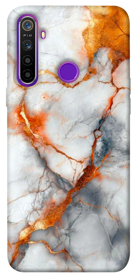 Чехол Lava marble для Realme 5