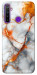 Чехол Lava marble для Realme 5
